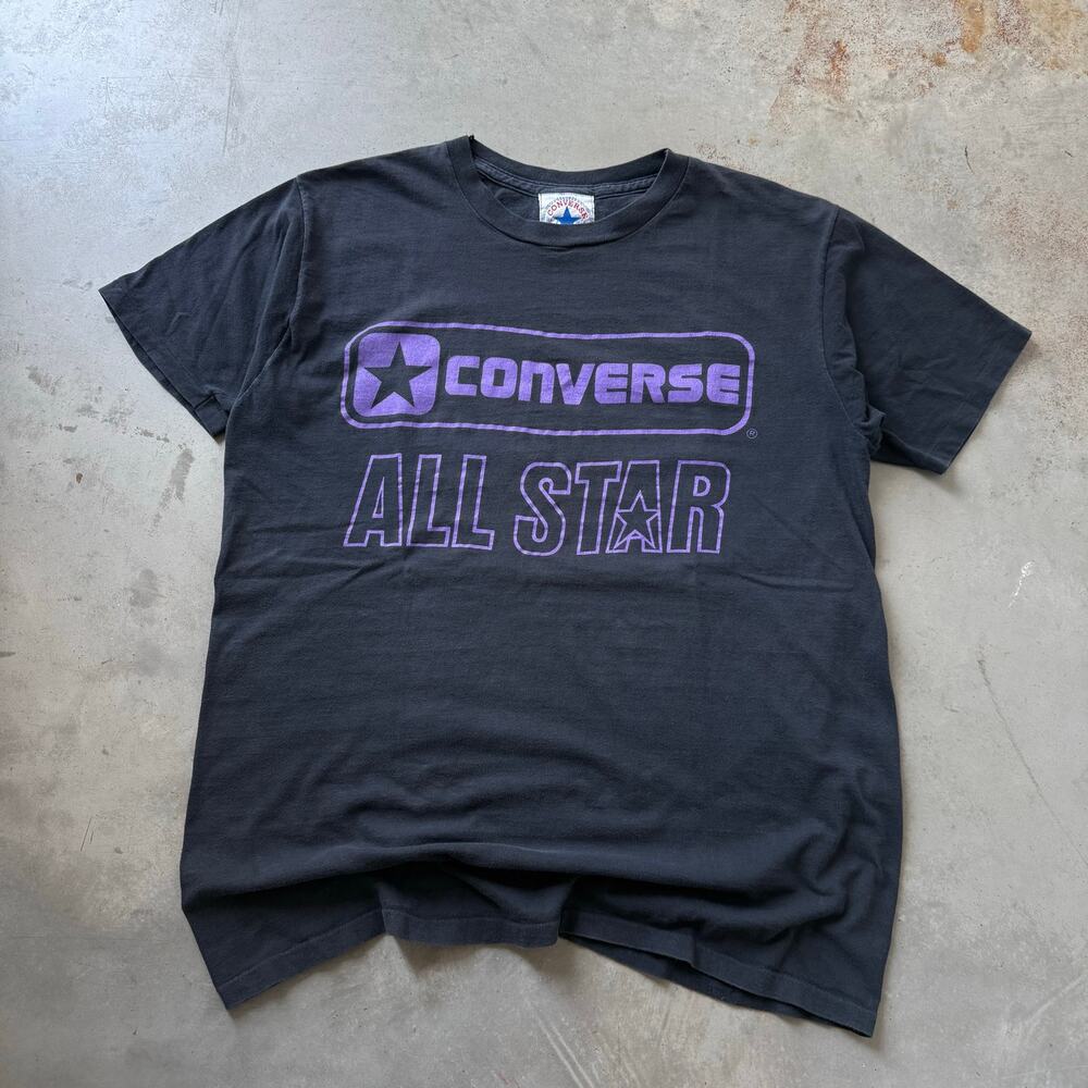 Vintage 90’s Converse All Star Brand Promo Logo Essential Retro T-shirt Size XL